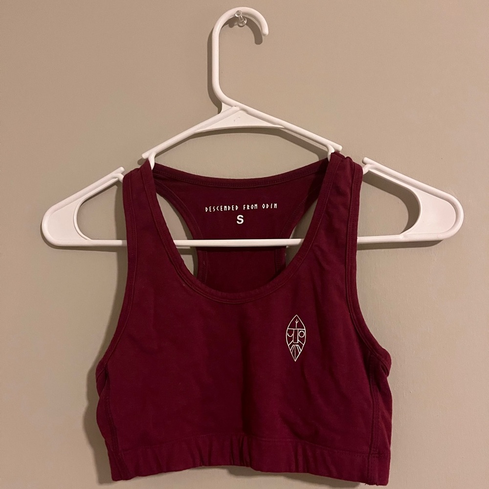 Descended from Odin sports bra